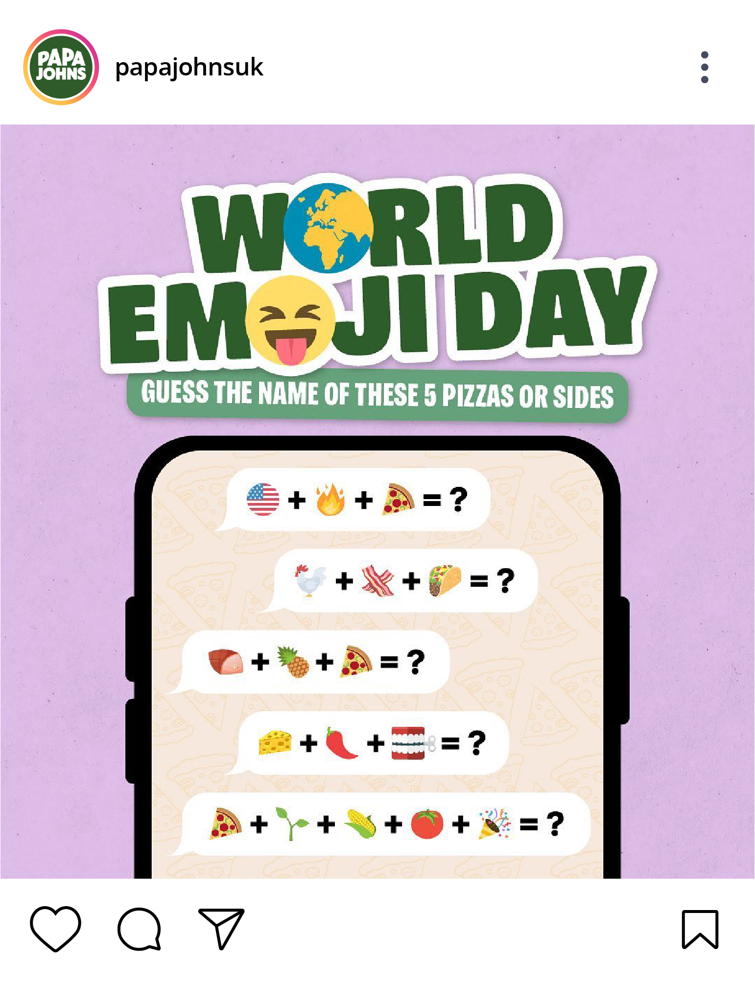 Papa Johns Insta – 1